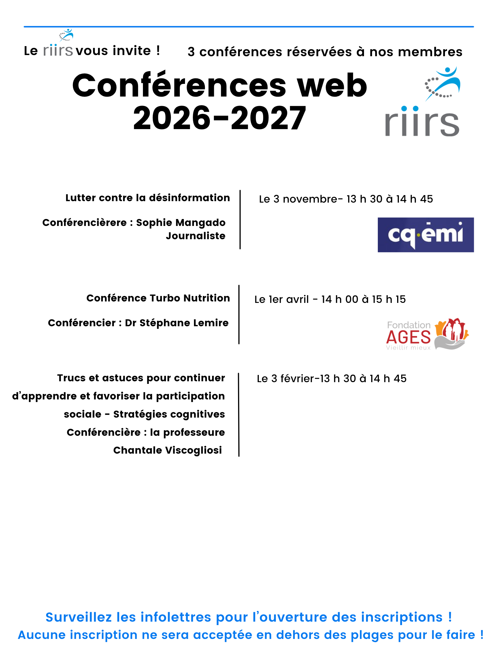 Horaire 2026-27